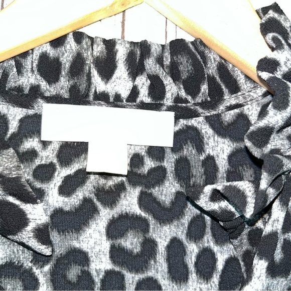 Michael Kors Snow Leopard Blouse - Picture 7 of 7